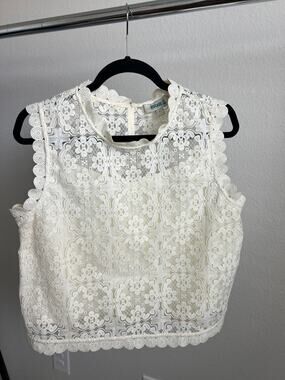 Rockin C lace top lined Size large